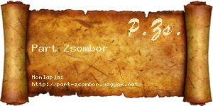 Part Zsombor névjegykártya